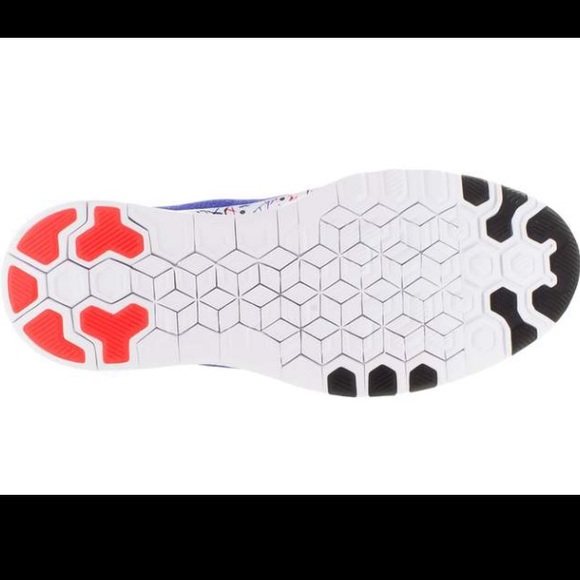 Nike Free 5.0 Blue & Crimson Training Shoe - Picture 5 of 11